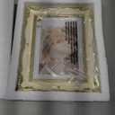 PHAREGE Vintage Picture Frame 5x7 Cream Yellow Gold, 5 by 7 Ornate Decorative Antique Frame with Mat for 4x6 Photo, Fancy Matted Frame for Desktop or Wall, Horizontal or Vertical