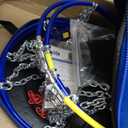 Snow-Chains Auto Fixing 1 Min Quick Installation Tire-Chains, Heavy-Duty Emergency Tire Traction Chain for Pickup Trucks and Off-road SUV Car Tires 285 295 305 315 325 - Set of 2 (HYR-D)