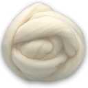 Corriedale Wool Roving 1 lb (16 Ounces) for Spinning | Soft Chunky Jumbo Yarn for Arm Knitting Blanket |100% Natural Undyed (Off-White) Wool Yarn Bulk, Felting Core, Carded Stuffing