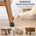 BUMACO Chair Leg Floor Protectors Chair Leg Protectors for Hardwood Floors Silicone Pads Covers to Protect Floors Black-40 Pcs Universal L (1-5/16" to 2")