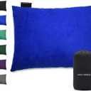 Gold Armour Camping Pillow - Backpacking and Travel Pillow for Sleeping and Traveling - Compressible Memory Foam Travel Pillow - Essential Camping Accessories Gear (Small 12 x 16in, Blue)