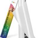 HTVRONT White Glitter HTV Vinyl - 10" x 8ft Heat Transfer Vinyl for T Shirts, Glitter Iron on Vinyl Compatible with Cricut Cutting Machine - Easy to Use for Custom T Shirts Design (White Glitter)