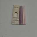 Taper Candles 12 Inch Purple Set of 4 Unscented, Dripless, Smokeless Long Tall Tapered Candlesticks Wedding Home Decor Dinner Natural Color Series