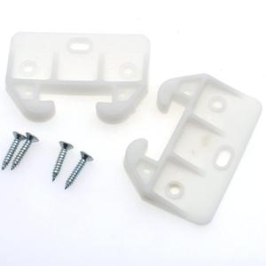 FDXGYH 20 Pcs Plastic Drawer Guides Drawer Track Guides Drawer Rail for Dressers Hutches and Drawer Systems [White] (584129mm-20pcs)