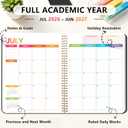 Student Planner 2026-2027, 8.3" x 10.9", Black Spiral Bound Student Organizer, Jul. 2026 - Jun. 2027, Color Interior Weekly Monthly Academic Planner