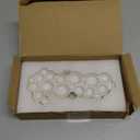 Ceramic Paint Palette - Portable Watercolor Trays for Artists | Easy-Clean Porcelain Mixing Palette with Thumb Stopper Unique Bubble Shape Design for Adult Kids and Travel Use