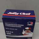 JOLLY CHEF 100 Disposable Hand Towels, Soft and Absorbent Linen Feel Dinner Napkin, Elegant Decorative Paper Guest Towels for Kitchen, Bathroom,Weddings,Parties, Gold and White