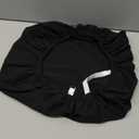 Smiry Stretch Jacquard Office Computer Chair Seat Covers, Removable Washable Anti-dust Desk Chair Seat Cushion Protectors - Black