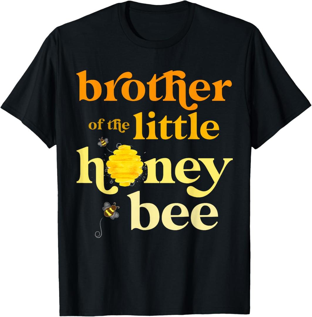 Brother Little Honey Bee Birthday Gender Reveal Baby Shower T-Shirt