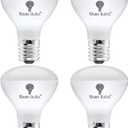 4 Pack R14 LED Bulb 4W E17 Base Mini Reflector Floodlight Light Bulb Dimmable 5000K Daylight - 40W Equivalent - e17 LED Bulb Dimmable E17 Intermediate Base Mini Light Bulbs, Curio Cabinet Light Bulb