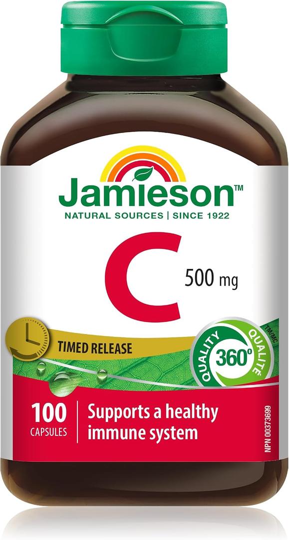 Jamieson Vitamin C 500 mg Timed Release Capsule, BBD: 11/2029