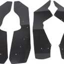 ALMULOO Fender Flares Extensions Compatible with 2009-2014 Polaris RZR-S 800, Front and Rear Mud Flaps