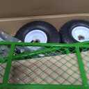 VEVOR 680 Lbs Steel Garden Cart on Wheels, Heavy Duty Garden Wagon Cart Pullable, Metal Outdoor Utility Yard Wagon Carts with 10" Tires, Mesh Removable Sides and 180°Rotating Handle