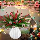 54 Pcs Christmas Norfolk Pine Branches with Pine Cones and Berry 11 Inch Real Touch Artificial Norfolk Pine Stems Faux DIY Greenery Pine Picks for Holiday Xmas Tree Garland Wreath Home Decoration