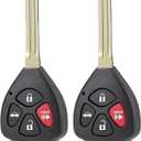 Car Key Fob Replacement 4 Buttons for Toyota Camry Remote Key Fit for 2007 2008 2009 2010 2011 Toyota Camry Keyless Entry Remote Fob HYQ12BBY 5938197 with 67 Chip ( Pack of 2)