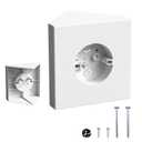 Fan Mounting Box, FB900-1, Supports Fans to 70 LBS and Fixtures up to 200 LBS, Paintable, Fits Cathedral Ceiling Angles of 80 or Up, White