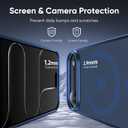 2 x Tigowos Magnetic for iPhone Air Case Fits MagSafe 16FT Drop Resistant Matte Skin Feeling Back Cover Shockproof Slim Fit for iPhone 17 Air Phone Case 6.5 inch,Dark Blue