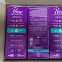 Poise Ultra Thin Incontinence & Postpartum Pads for Bladder Leaks, 4 Drop Moderate Absorbency, Long Length, 48 Count 
