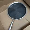 COOKER KING 9.5" Round Griddle Pan, 3-Ply Hybrid Stainless Steel Crepe Pan with Stay-Cool Handle, Non Stick & Non Toxic for Pancake, Eggs, All Stovetop & Induction Compatible, Oven & Dishwasher Safe