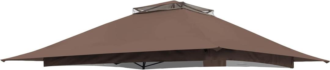 Brown Gazebo Replacement Cover Compatible with Crown Shades 13x13 Pop Up Gazebo Frame, This Particular Replacement Cover Will Not Fit Any Other Models Brown Gazebo Replacement Cover Compatible with Crown Shades 13x13 Pop Up Gazebo Frame, This Particular Replacement Cover Will Not Fit Any Other Models