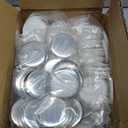 Happizza 200 Sets 58mm(2.25 in) Blank Pin Back Buttons Parts for Button Maker Machine 58mm, Round Badge Making Supplies, Includes Metal Cover, Plastic Button Back Cover, Clear Film&Blank Paper