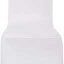 Peomeise Stretch Spandex Chair Cover for Wedding Party Dining Banquet Event (White, 25)