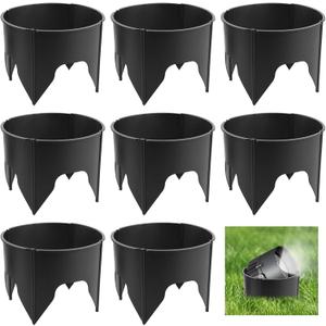 8 Pack Lawn Sprinkler Guard & Landscape Light Protector, ABS Plastic Light Shield for Outdoor Lighting, Sprinkler Head Protecters for Reduce Damage from Lawns Mower Outdoor Garden Park Backyard