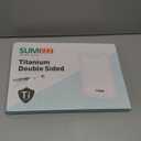 Titanium Cutting Board for Kitchen, Cutting Board Double Sided Food Grade, Pure Titanium/PP, Easy to Clean Large Size 1611 (Silver)