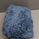 ILANGO Blue Bathroom Rugs 32" 20" Non Slip & Super Absorbent Extra Thick Soft, Washable Bath Mat for Floor, Microfiber Plush Shaggy Bath Rug with Rubber for Bathtub Shower Room Sink
