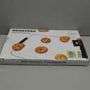 BRONYPRO Non Stick Ceramic Baking Sheet Pan Set of 3, Natural Non Toxic Cookie Sheets for Baking - PFOA, PTFE Free, Heavy Duty Aluminized Steel Oven Trays for Cooking with Silicone Handles, Cream