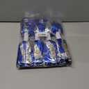 4Pcs Metallic Cheerleading Pom Poms, Creatiee 2 Pair Cheerleader Cheering Squad Pompoms for School Sports Dance Games Team Spirit Cheer (Blue-Silver)