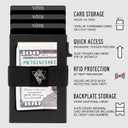 YÖTE Slim Modern Minimalist Wallet RFID Blocking Metal Credit Card Case Wallet for Men, Pop Up Safecard Mens Wallet (Army Green)