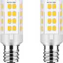 Aooallme E14 European Base Bulb e14 led Bulb Turkish Lamp Bulb Replace Dimmable 4W Equivalent 40W Incandescent Bulb, AC 110V-130V Warm White 3000K, 400LM 2Pack (Warm White)