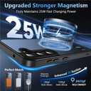 OWKEY for Samsung Galaxy S23 Case 6.1" with Screen Protector Built-in Invisible Kickstand Compatible with MagSafe, Magnetic Shockproof Translucent Matte Slim Bumper Cover for S23 Phone Case, Black