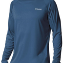 Baleaf Men's Sun Protection Shirts UV SPF UPF 50+ Long Sleeve Rash Guard Fishing Running Quick Dry Lightweight L