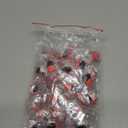 Soulchen 50 Pcs Winter Mini Penguin Figurines Small Resin Penguin with Red Hat Tiny Animal Statue Cake Topper Birthday Decorations for Christmas Micro Landscape Party Supplies Doll House DIY Craft