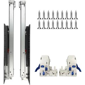 6 Pair 18 Inch (450mm) Undermount Soft Close Drawer Slides, 18 Inch-6 Set