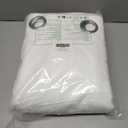 NICETOWN 100% Blackout Window Curtain Panels, Cold and Full Light Blocking Drapes with Black Liner for Nursery, 84 inches Drop Thermal Insulated Draperies (White, 2 Pieces, 52 Wide Each Panel)