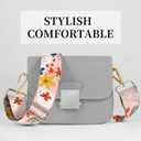 Wide Purse Strap Replacement Crossbody, Funny Shoulder Strap Adjustable, Cute Bag Strap for Women Guitar Purses (Cute Colorful Flowers)