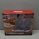 Pizzelle Maker Electric, Non-stick Stroopwafel Iron, 2 X 5" Cookie Machine for Christmas, 4" Mold Included, White