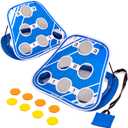 GoSports Splash Skip Floating Pool Cornhole Game Stone Skipping Swimming Pool Game for Adults & Family Water Cornhole Game for Pools & Lakes