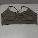 AMRIY Women's Light Support Sports Bra with Removable Pads Adjustable Crisscross Back Thin Straps for Yoga Everyday Size Large, Black 