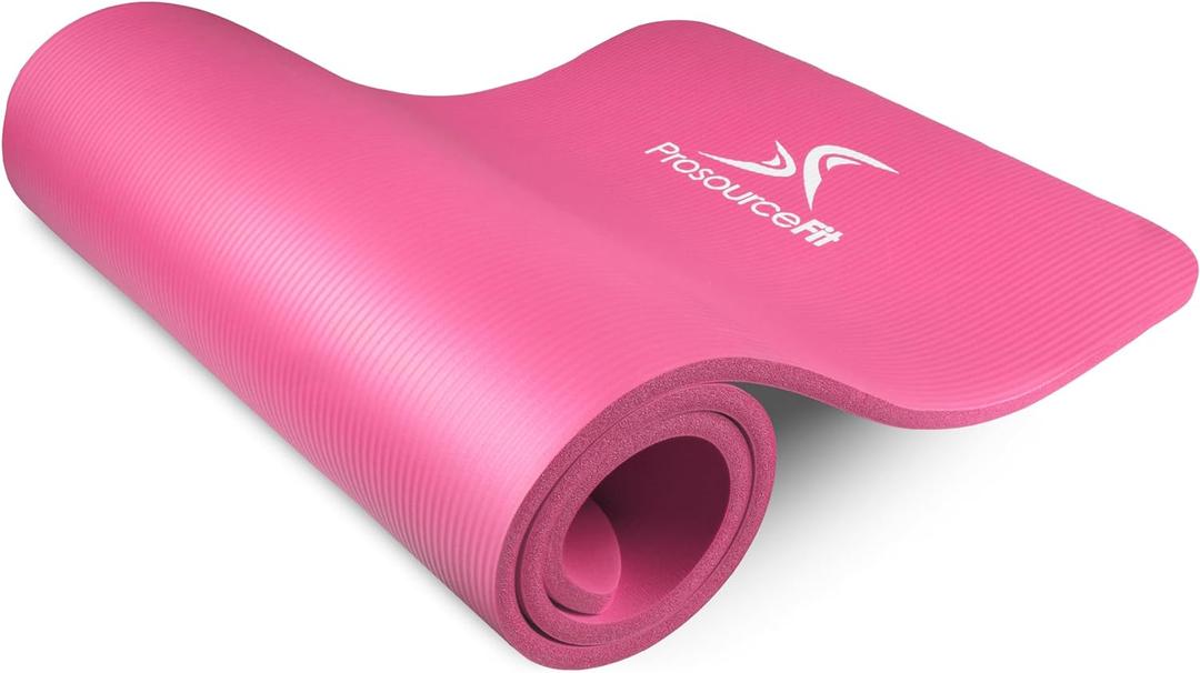 ProsourceFit Extra Thick Yoga and Pilates Mat (13mm), 71-inch Long High Density Exercise Mat with Comfort Foam and Carrying Strap
