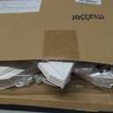 Mudder 3 Pcs Christmas Paper Snowflake Lanterns with 5 LED Light 23.6 Inch 3D White Hanging Snowflake Lamps Winter Party Hanging Decoration for Xmas Trees Holiday Winter Weddings Birthday Celebration