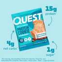 Quest Nutrition Snickerdoodle Protein Cookie, 15g Protein, 1g Sugar, 4g Net Carbs, Keto Friendly, High Protein, Low Carb; 12 Count (EXP 04/07/26)