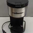 Ranbomer K Cup Coffee Maker, Single Serve coffee machine or Ground Coffee Machine 2 in 1, 6 to 14 Oz Brew Sizes, Mini One Cup Coffee Maker with Self cleaning Function.
