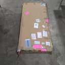 Lumizone Extra Tall Cat Gate 61.02" High Pressure Mounted Extra Wide 55.12"-59.24" (17Sizes) 1.37" Gap No Drilling Auto-Close Tall Pet Gate for Dogs (Cream, 55.12"-59.24" W)