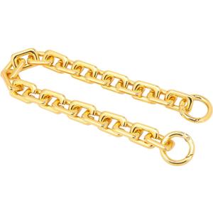willikiva 15.3 Inche 17mm DIY Iron Flat Chain Strap Gold Handbag Chains Accessories Purse Clutches Handles Wrist Straps Replacement Straps, with Metal BucklesGold-2