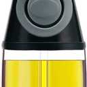 Olive Oil Dispenser Bottle, 8.5oz Clear Glass Refillable Oil and Vinegar Dispenser with Measuring Scale Pump for Kitchen, Cooking, Salads, Baking, Frying