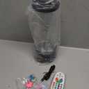 Jellyfish Lamp, Electric Jellyfish Lighting, Jelly Fish Tank Table Aquarium Lamp with 17 Colors, Floating Jelly Fish Night Light Present Decorations for Home, Office, Adult, Kids (Black)